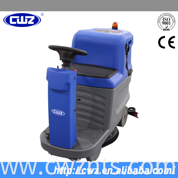 Dedicated steering wheel driving type floor sweeper machine